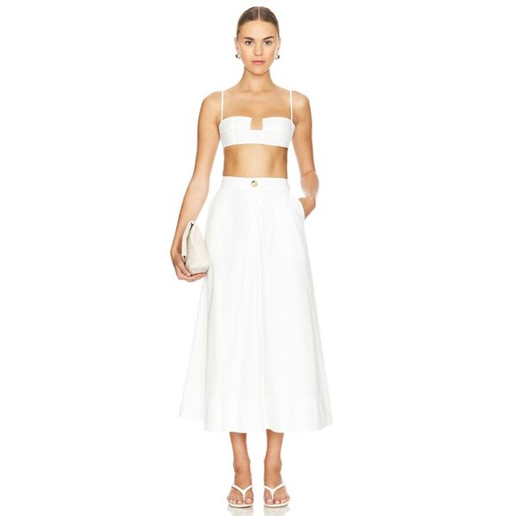 HAIGHT. Maria Skirt in Off White Maxi - Picture 4 of 4